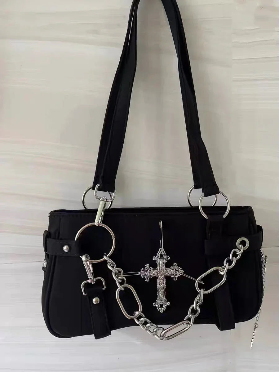 Y2k Aesthetic Cross Chain Bags