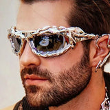 Y2K Twisted Irregular Sunglasses