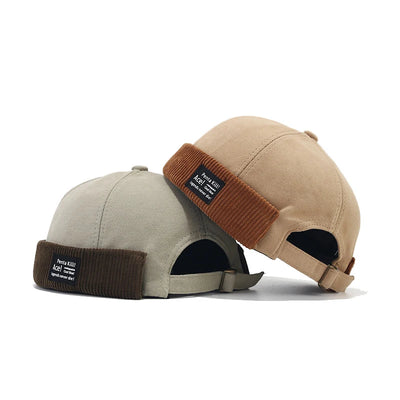 Beanies Strap Corduroy Skull Caps