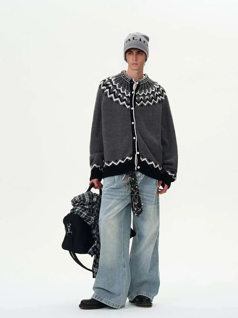 Knitted Soft Buttoned Cardigan
