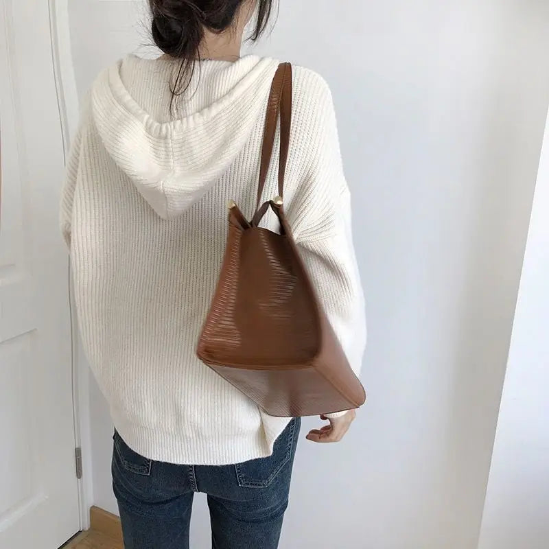 Soft Girl Colorful Hooded Sweater