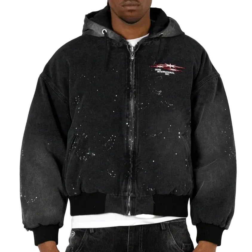 Gothic Zip Oversized Hoodie