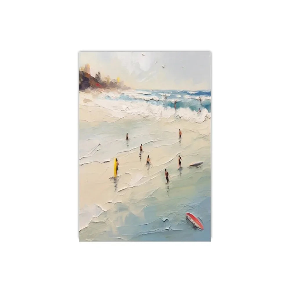 People Swimming in Ocean Posters Print