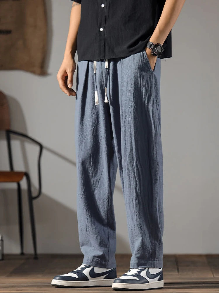 Old Money Cotton Linen Pants