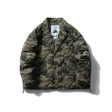 Chaqueta acolchada con estampado de camuflaje