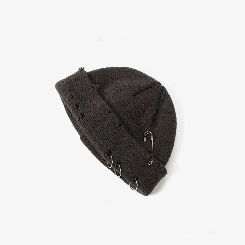 Knitted Grunge Distressed Beanies