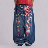 Vintage Wings High Waisted Jeans