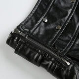 Acubi River Punk Pleated Mini Skirt