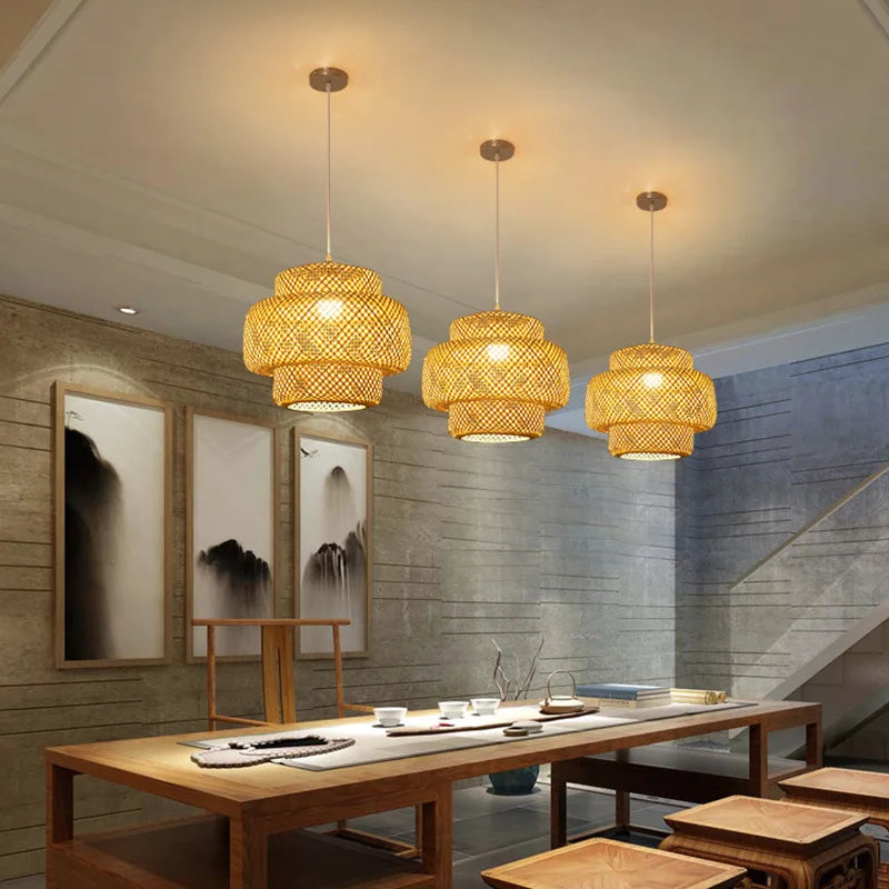 Eco Bamboo Pendant Light