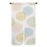 Cortinas cortas en tonos pastel para dormitorio