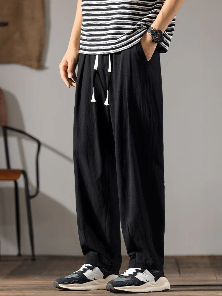 Old Money Cotton Linen Pants