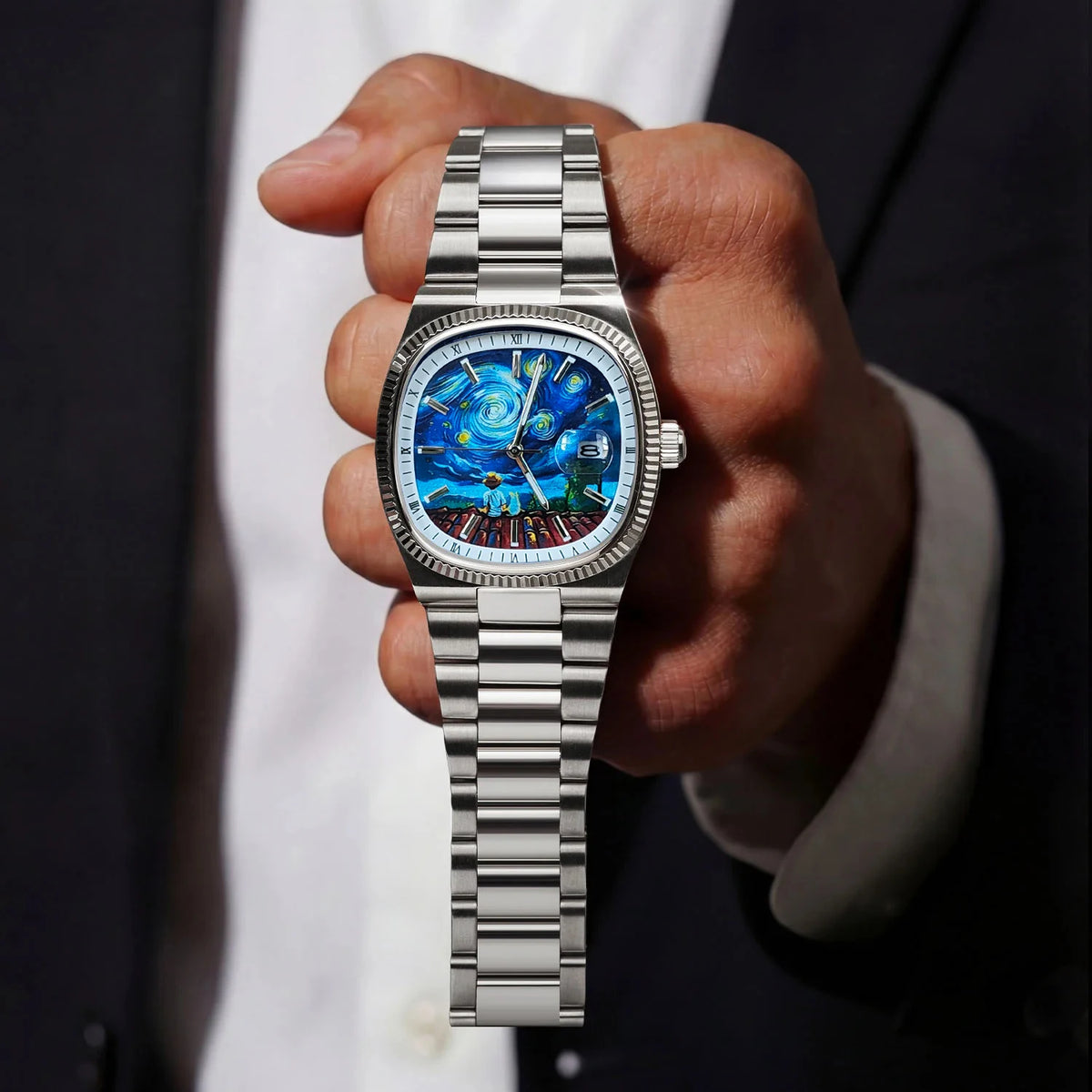 2026 Neue Hochwertige Herren Quarzuhr, Luxus Trendige Leuchtende Kalender Multifunktions Chronograph Herrenuhr Geeignet für Jungen