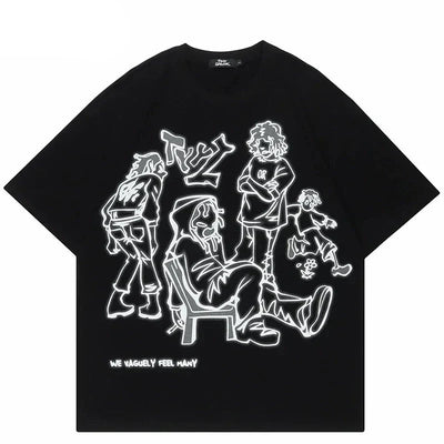 Youth Life Cartoon T-shirt