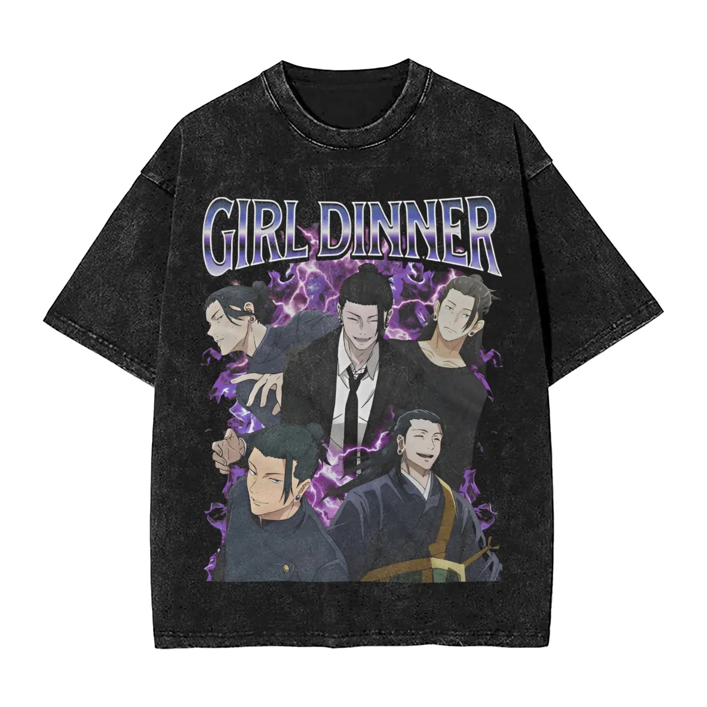 Anime Print Girl Dinner T-shirt