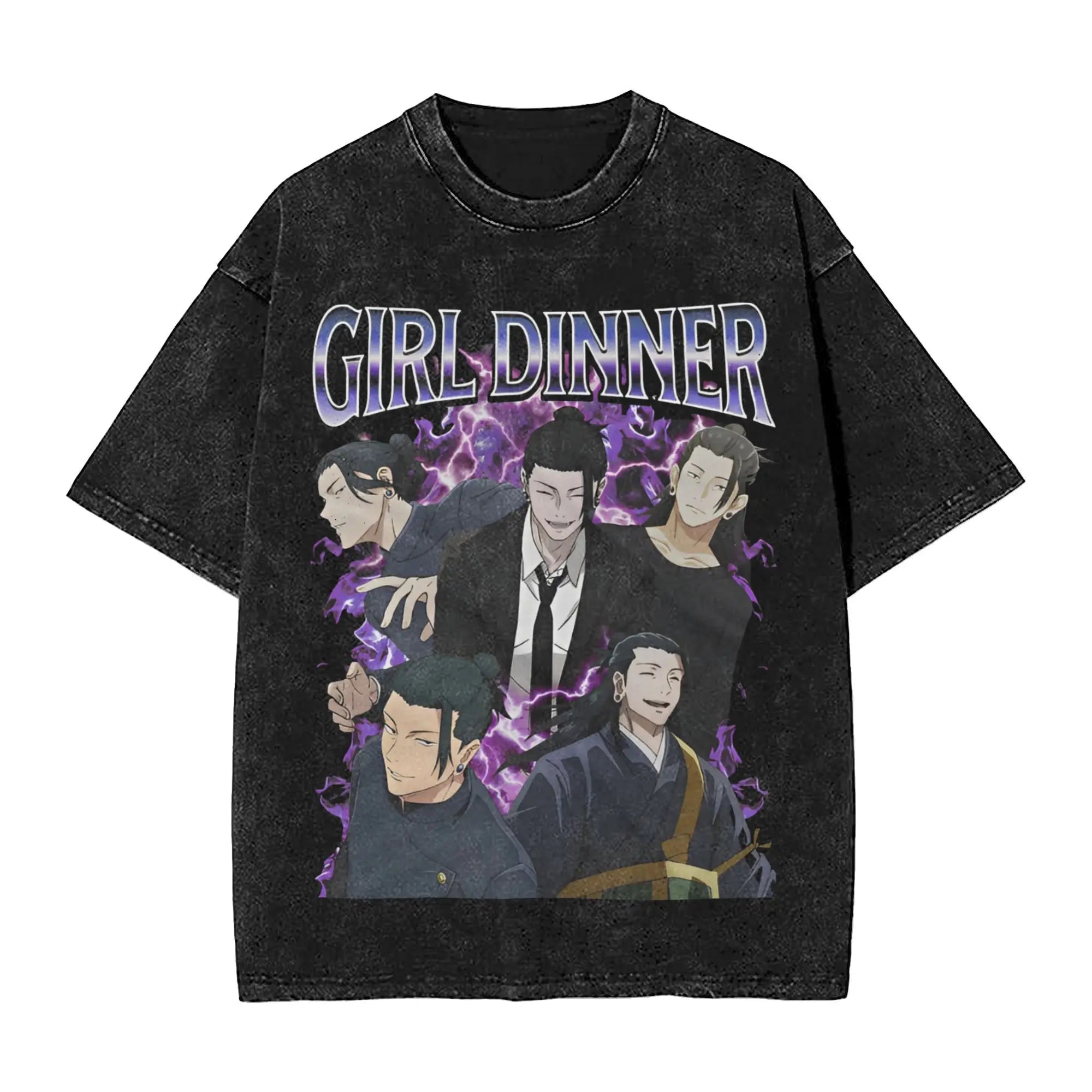 Anime Print Girl Dinner T-shirt