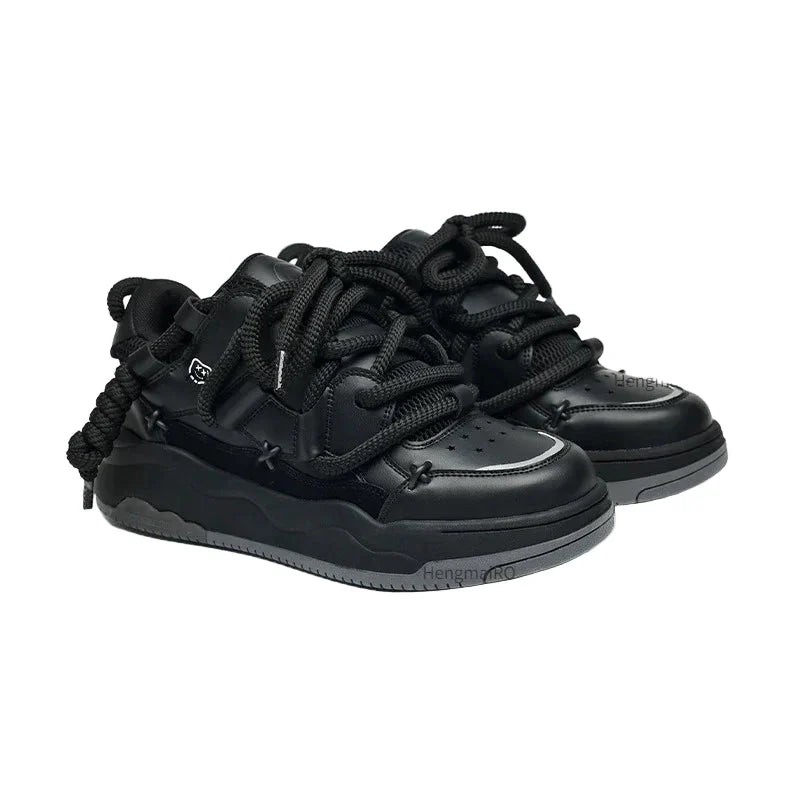 Retro Punk Canvas-Sneakers für die Schule