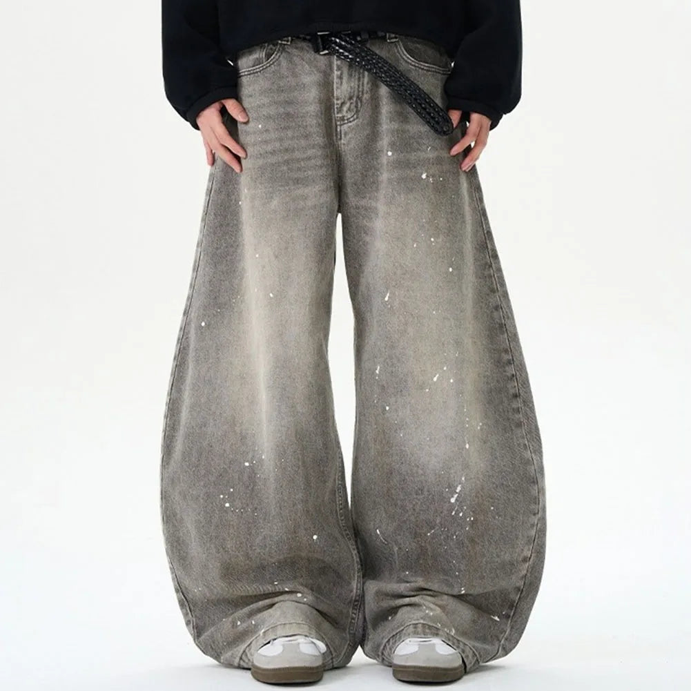 Y2K Washed Wide Leg Jeans