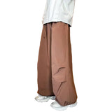 Wide Leg Parachute Cargo Pants