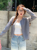 Elegant Button Down Knitted Cardigan