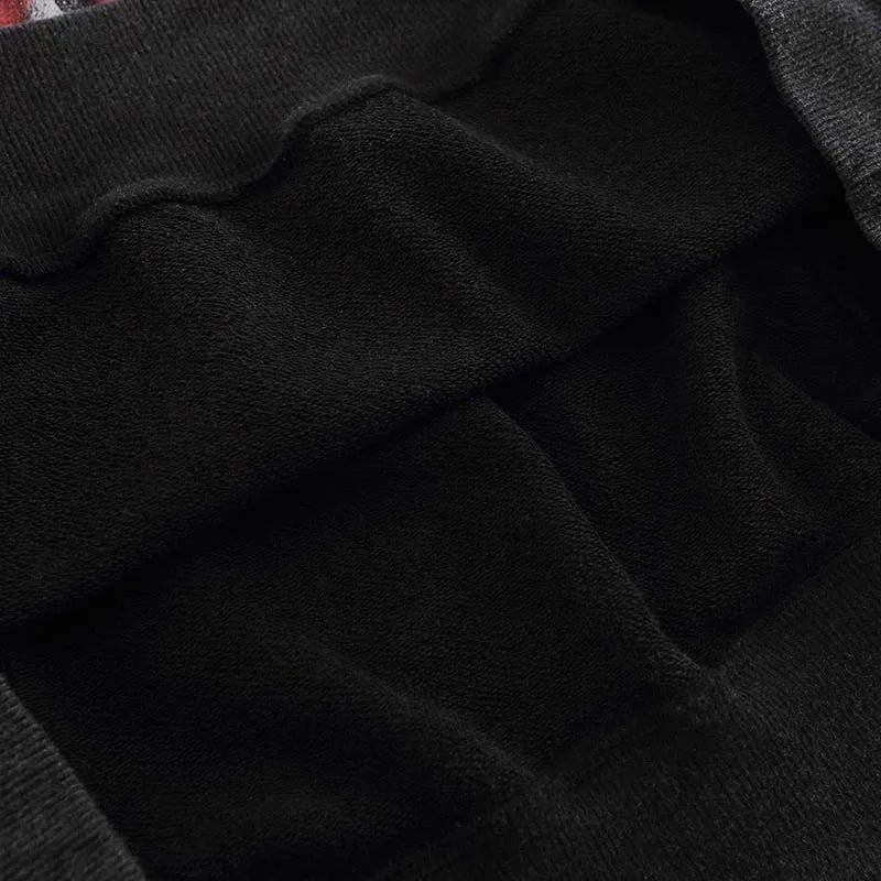 Sudadera con capucha Lavada en Negro Sombra Paz Oscuridad
