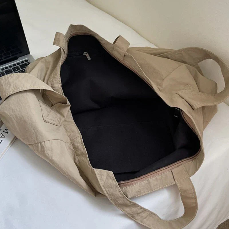 Bolso de hombro de nailon estilo "Lazy"