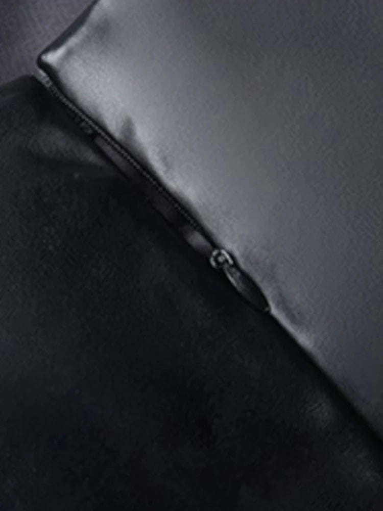 Women's Soft Stretchy Leather Pencil Skirt