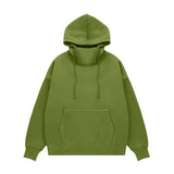 Basic Thick Fleece High Neck Hoodies