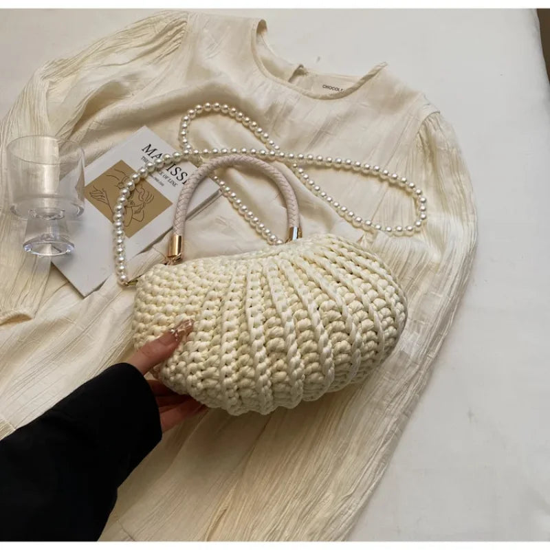 Creative Conch Handmade Crochet Shoulder Bag