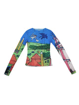 Cartoon Print Y2K T-Shirt
