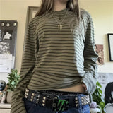 Fairy Grunge Striped Long Sleeve T-Shirt