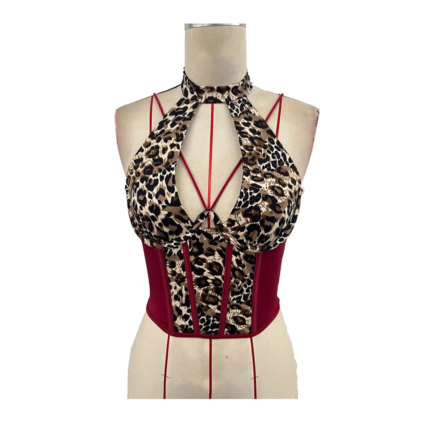 Baddie Core Summer Women Leopard Print Top