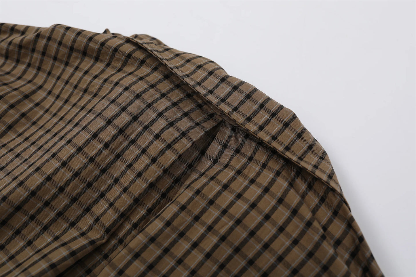 French Vintage Old Money Women's Plaid Shirt