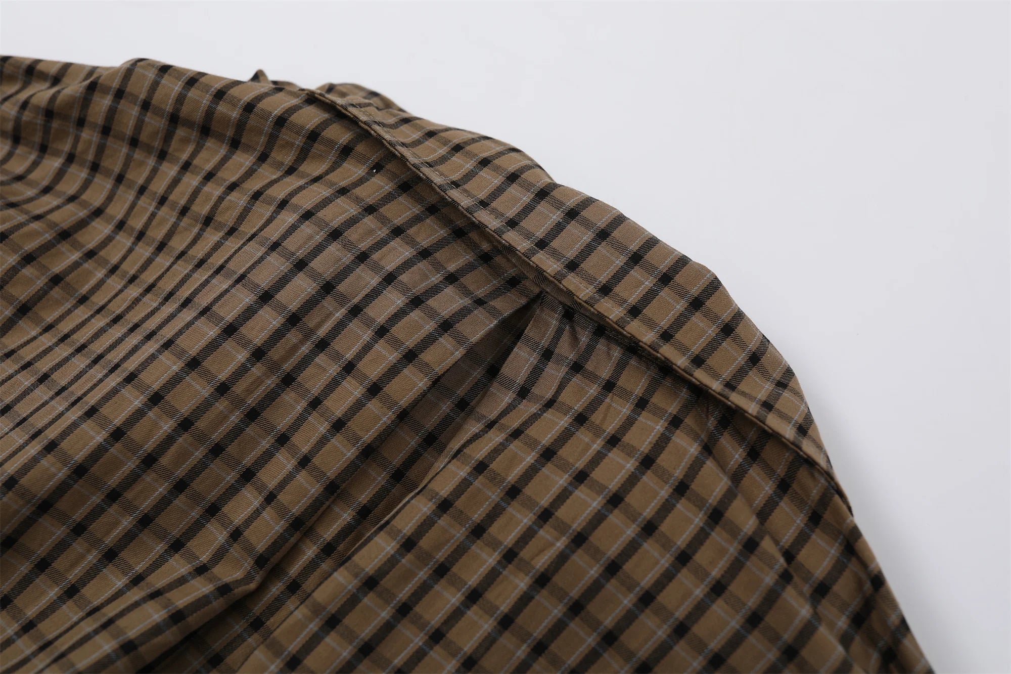 French Vintage Old Money Women's Plaid Shirt
