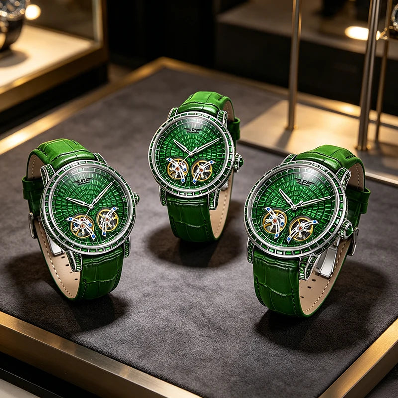 Luxury Double Flying Wheel Watch