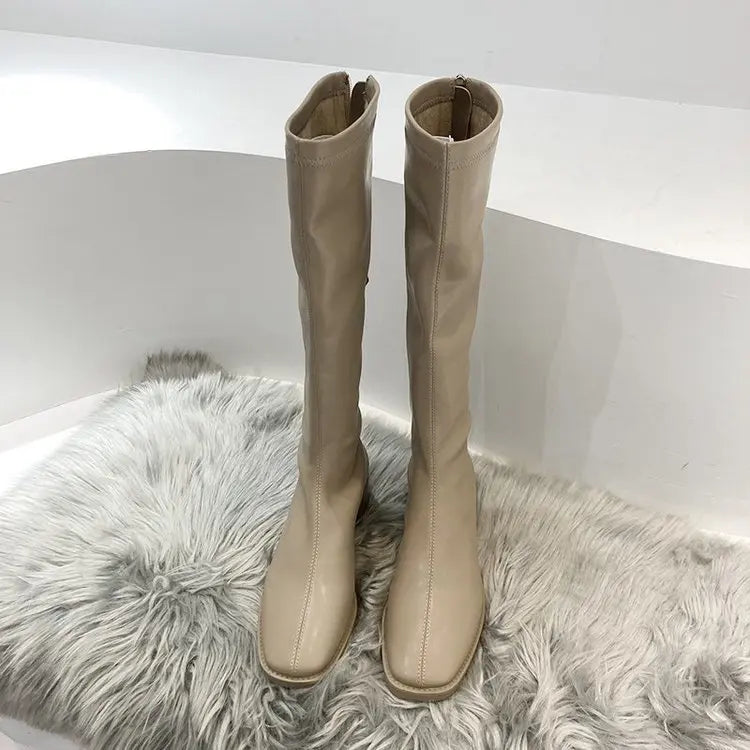 Lolita Zipper Thick Sole Zipper Boots