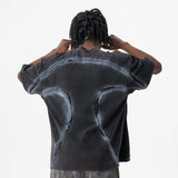 Casual Vibrant Graphic Black Print T-Shirt