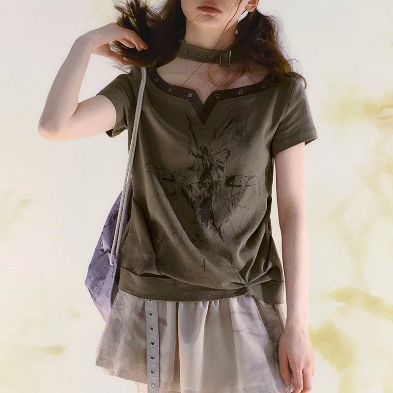 Vintage Halter Wasteland Punk T-Shirt