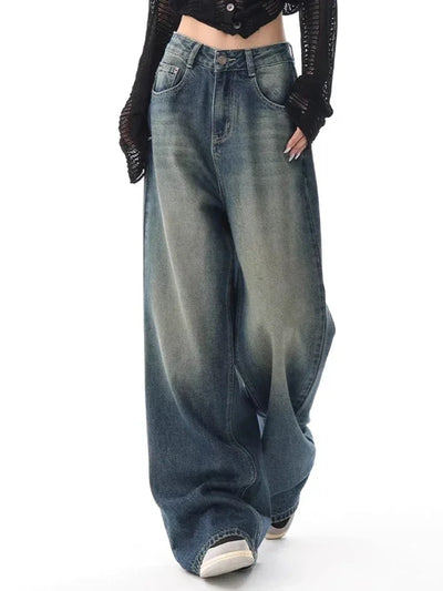 Pantalones vaqueros de mujer de talle alto vintage