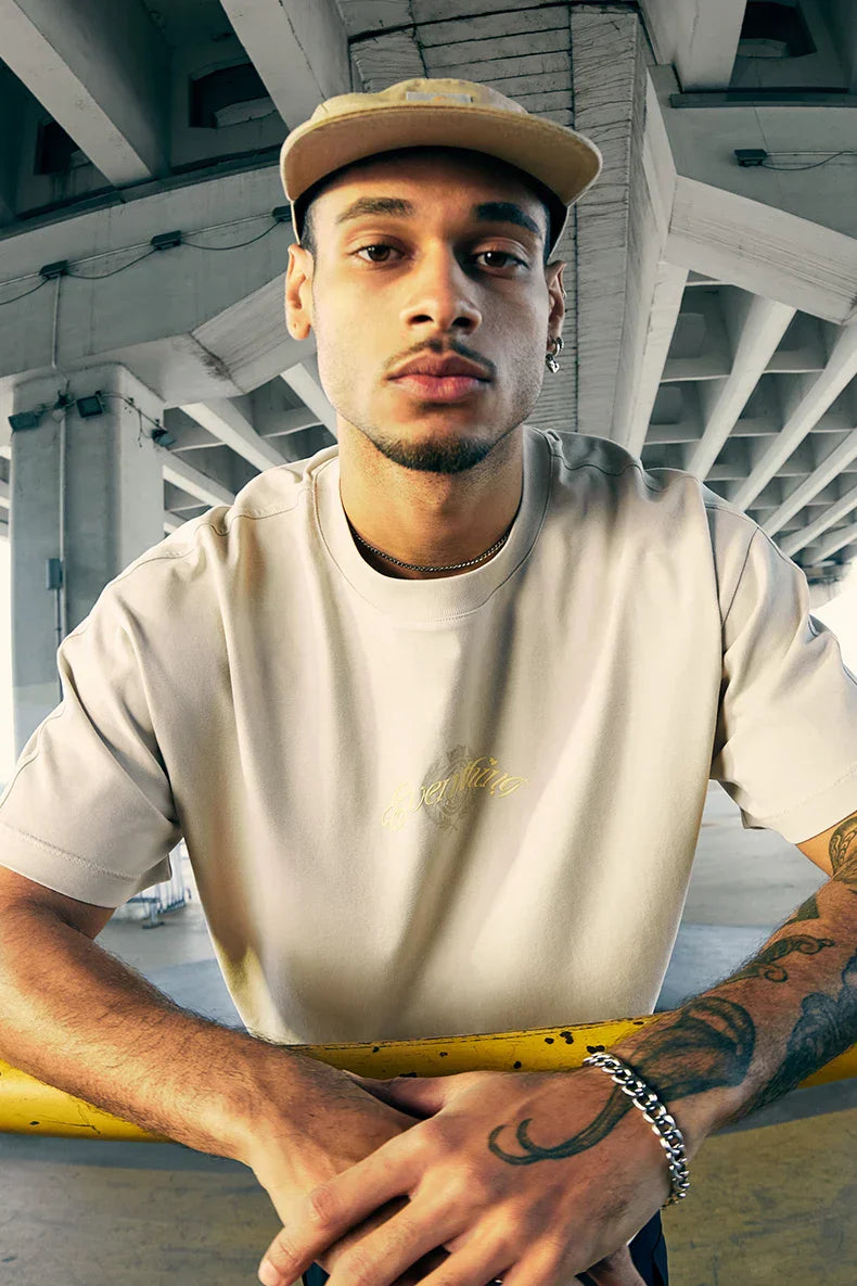Skating Letter Print T-Shirt