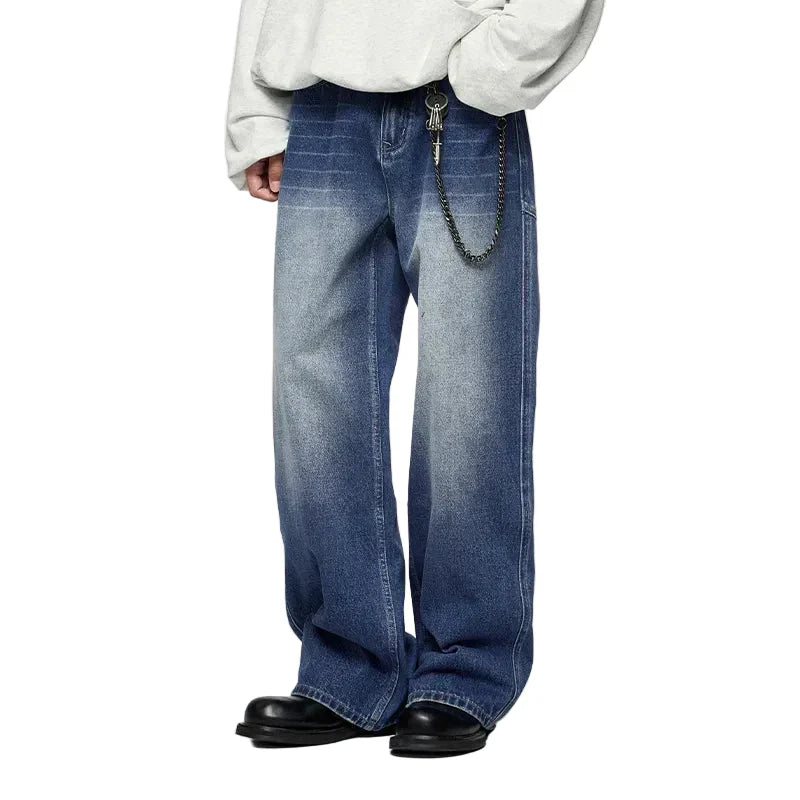 Cowboy Washed Faded Stretchable Jeans