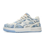 Retro Y2K Star Women's Skater Sneakers