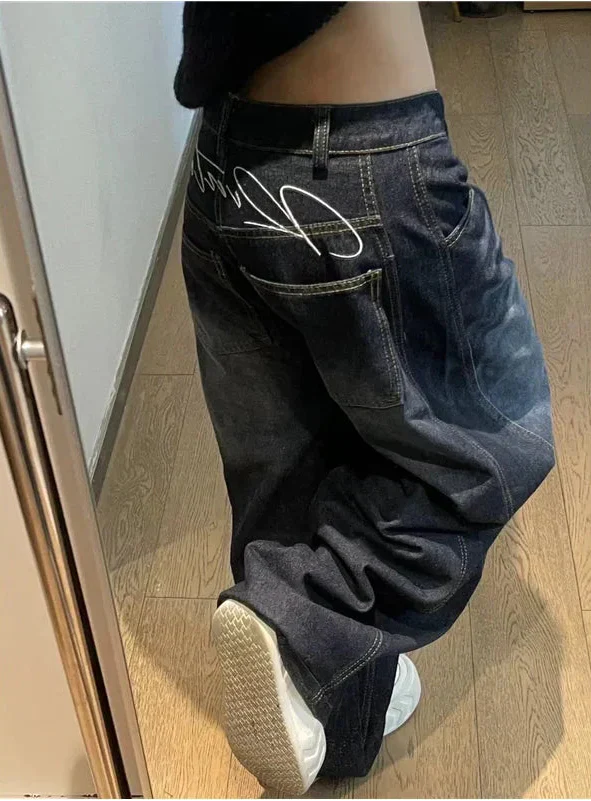 Vintage Black Low Waist Jeans