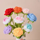 Single Bouquet Hand-Knitted Crochet Flower