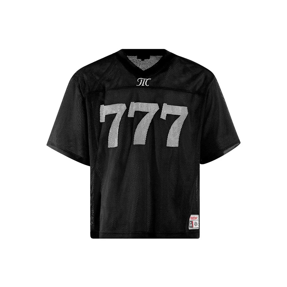 777 Breathable Mesh Hollow Retro T-Shirt