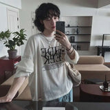 Korean Style Letter Print T-Shirt