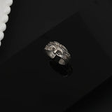 Vintage Gothic Art Open Ring