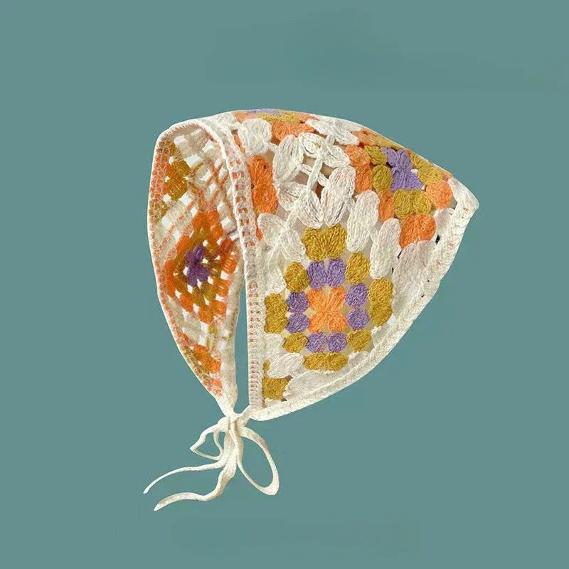 Floral French Style Triangle Handmade Headband