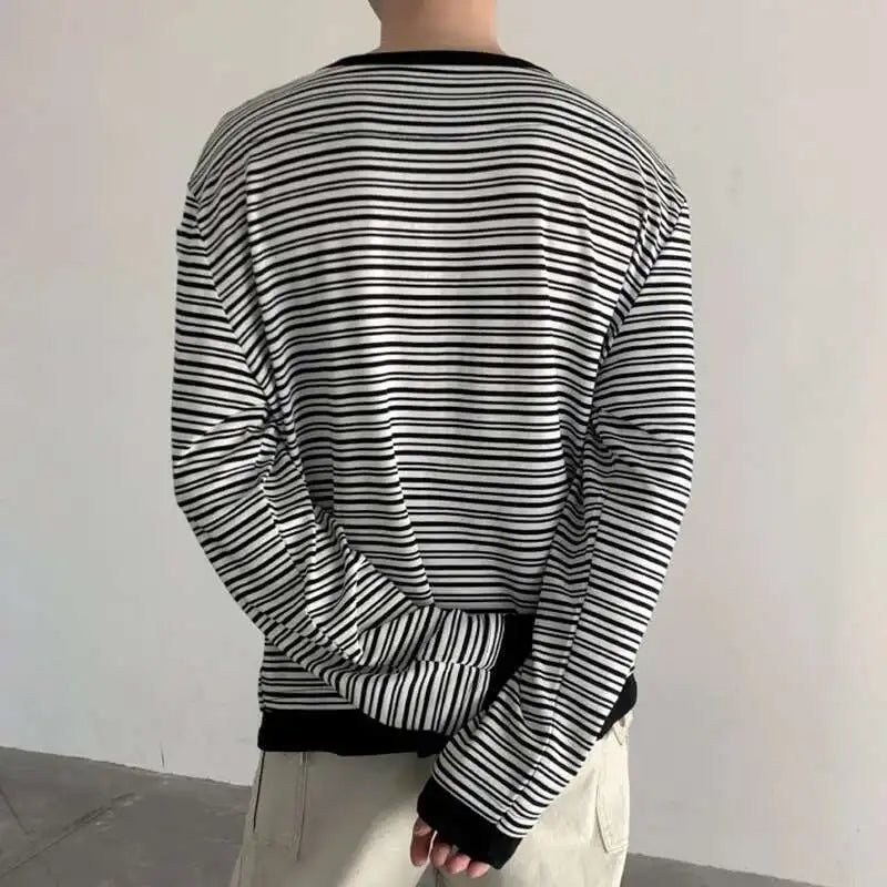Casual Striped Long Sleeve T-Shirt