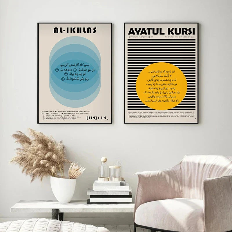 Retro Arabic Bauhaus Posters