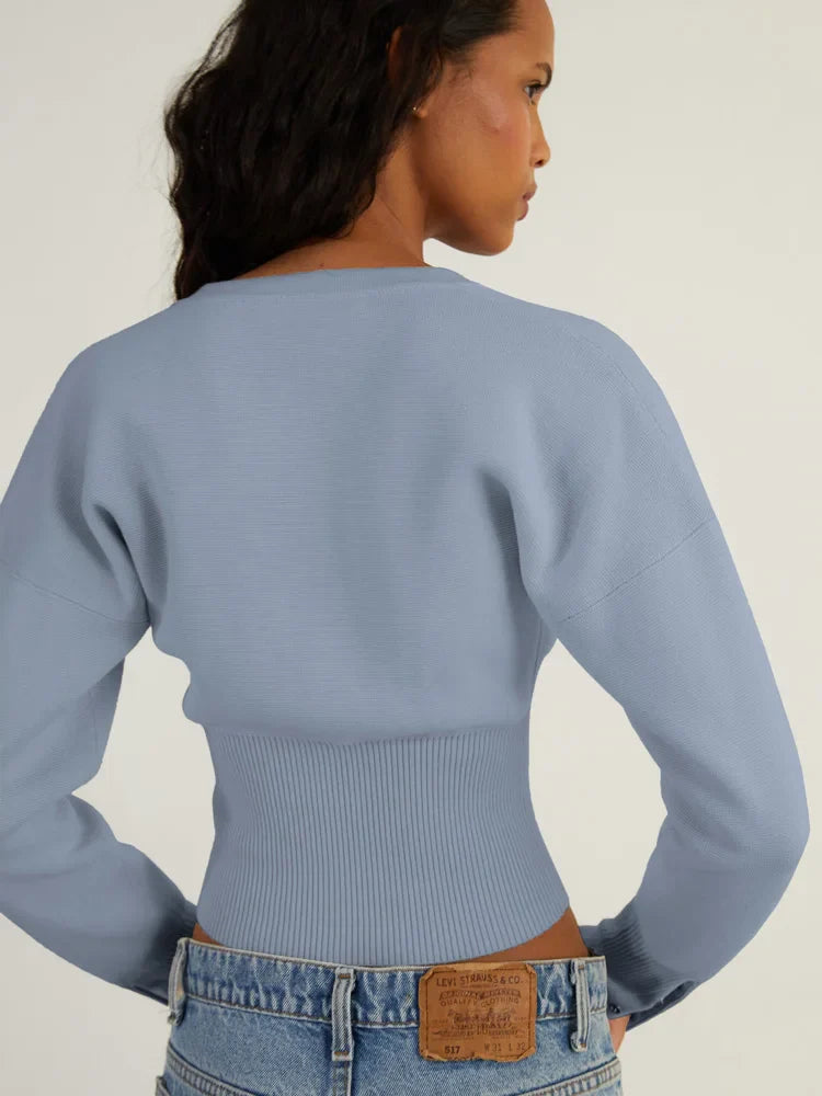 Corporate Girlie Ribbed Cardigan